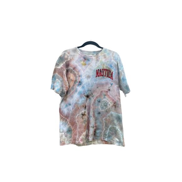Tie Dye "Nautica" Graphic T Shirt | Men’s Shirt | Geode Tie / Ice Dye - Picture 1 of 2